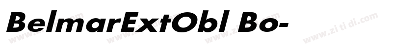 BelmarExtObl Bo字体转换